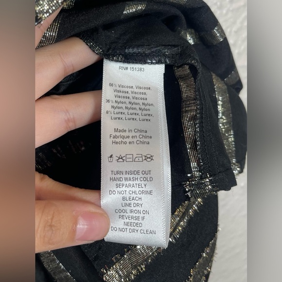 Anthropologie Current Air NWT Batia Smocked Mini Skirt Black Brown Women’s XS - Picture 9 of 14